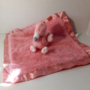 Cloud Island Pink Satin Flamingo Lovey Stuffed Animal Plush